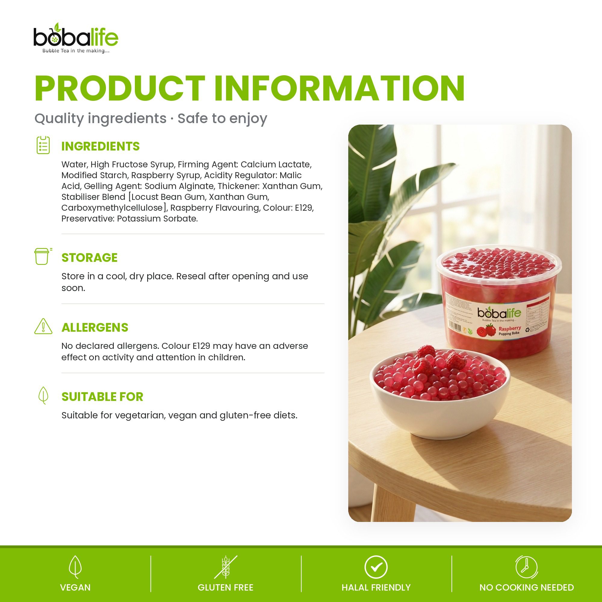 Raspberry Popping Boba (1.6kg tub) - Image 6