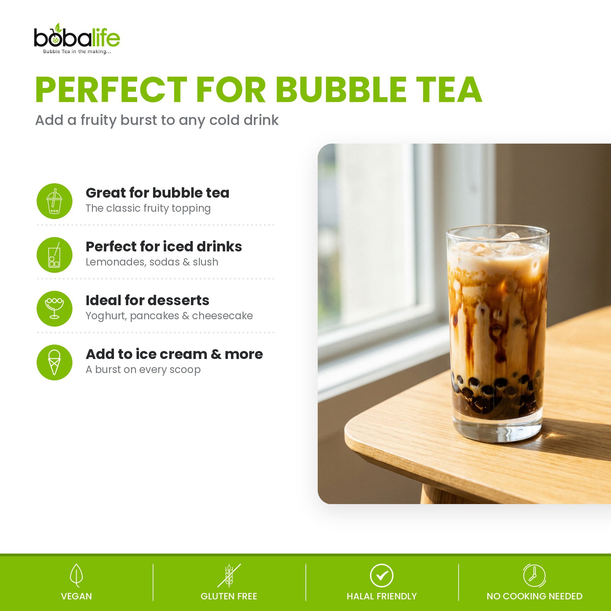 Brown Sugar Popping Boba (100g pot) - Image 4