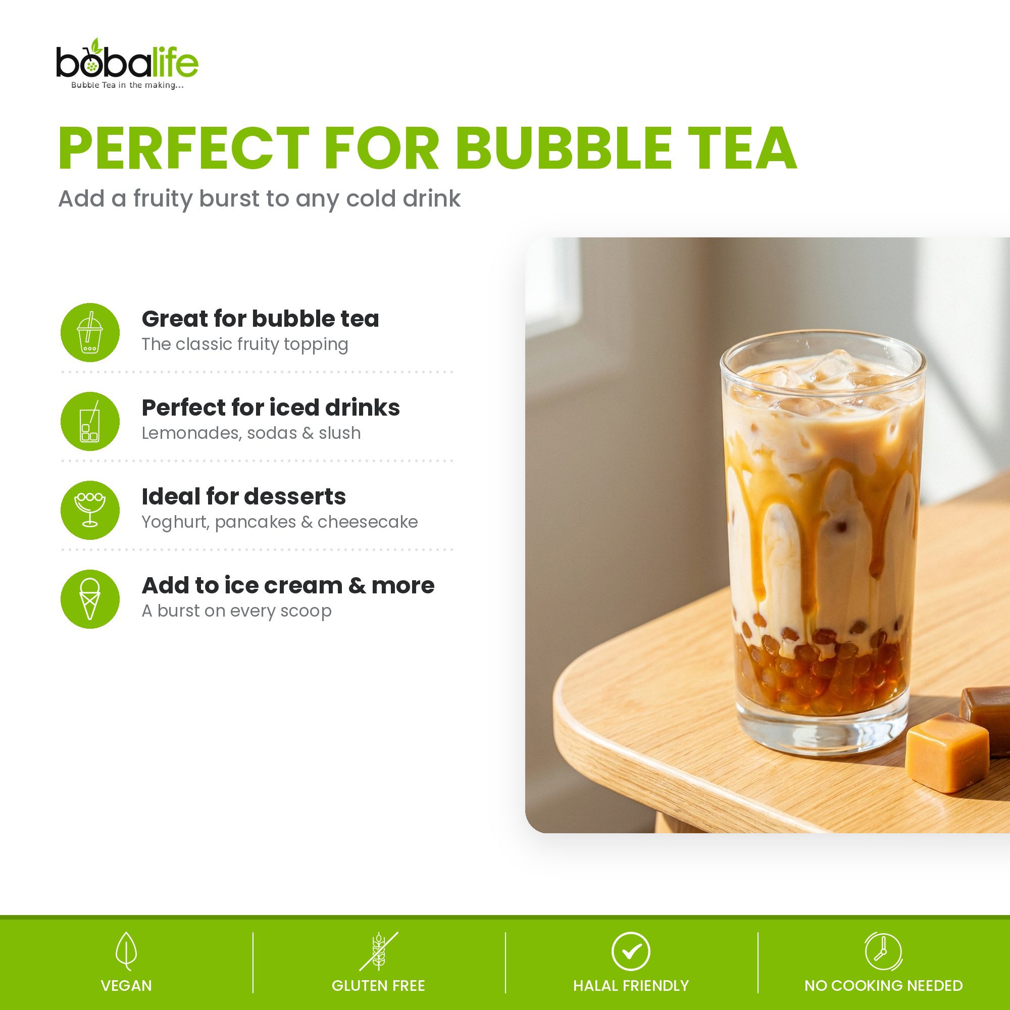 Caramel Popping Boba (100g pot) - Image 4