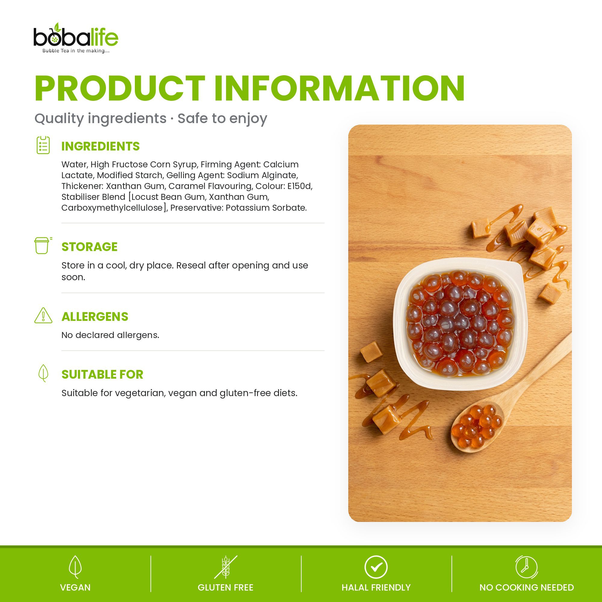 Caramel Popping Boba (100g pot) - Image 6