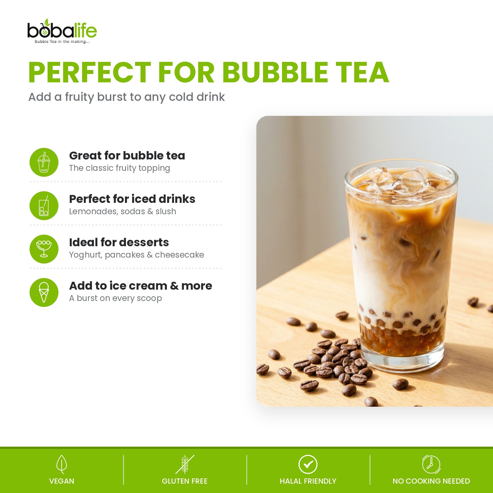 Coffee Popping Boba (100g pot) - Image 4