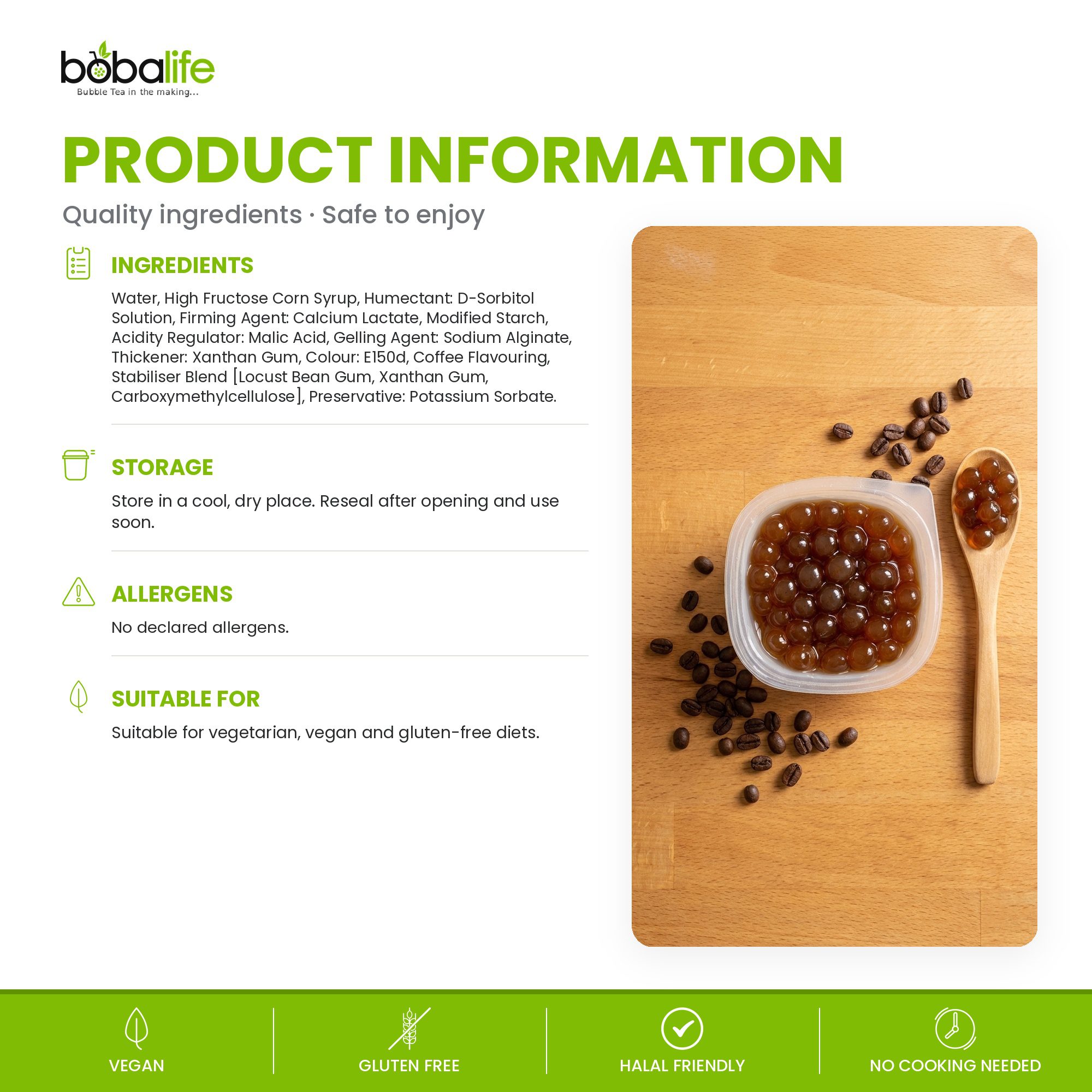 Coffee Popping Boba (100g pot) - Image 6