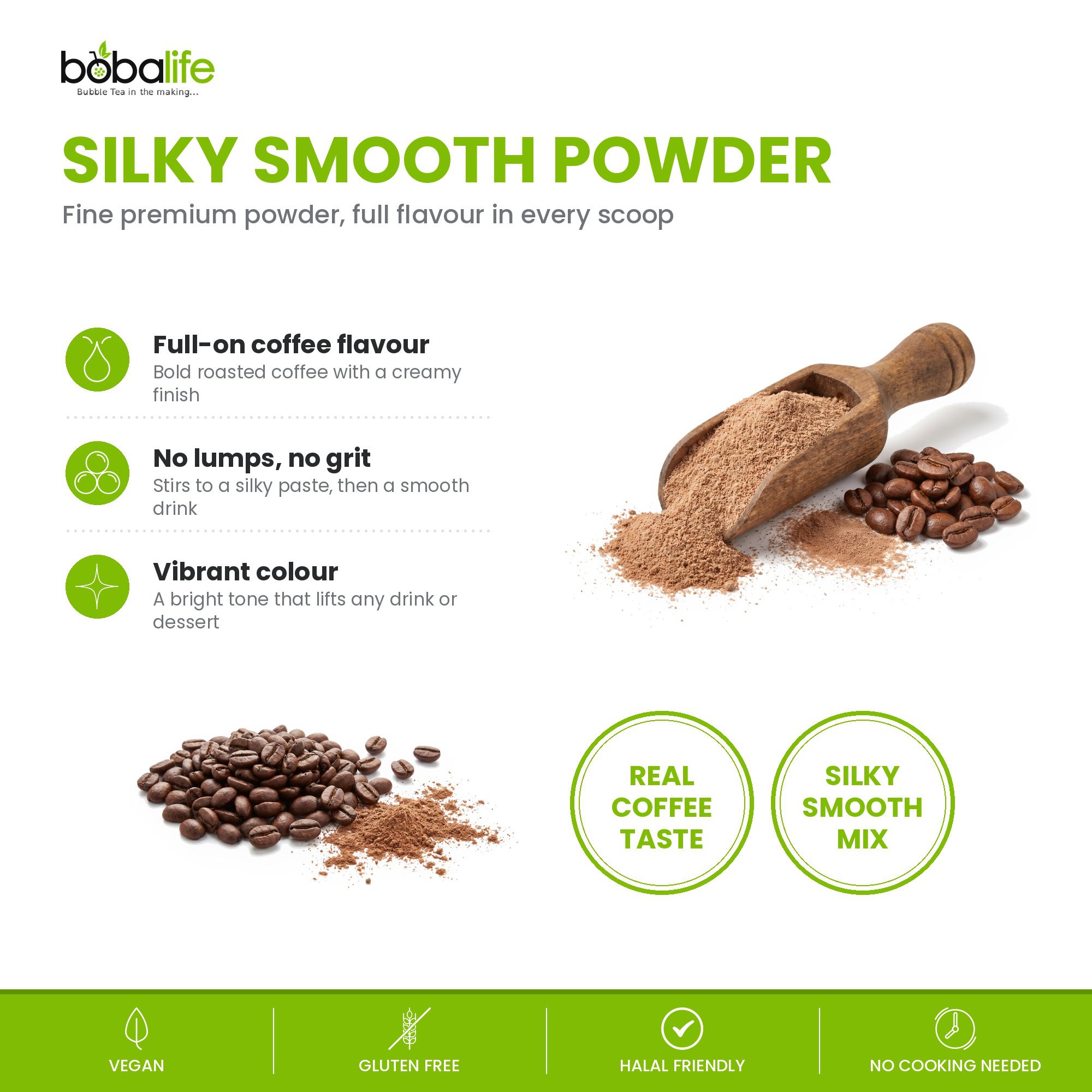 Coffee Flavour Powder (1kg bag) - Image 3