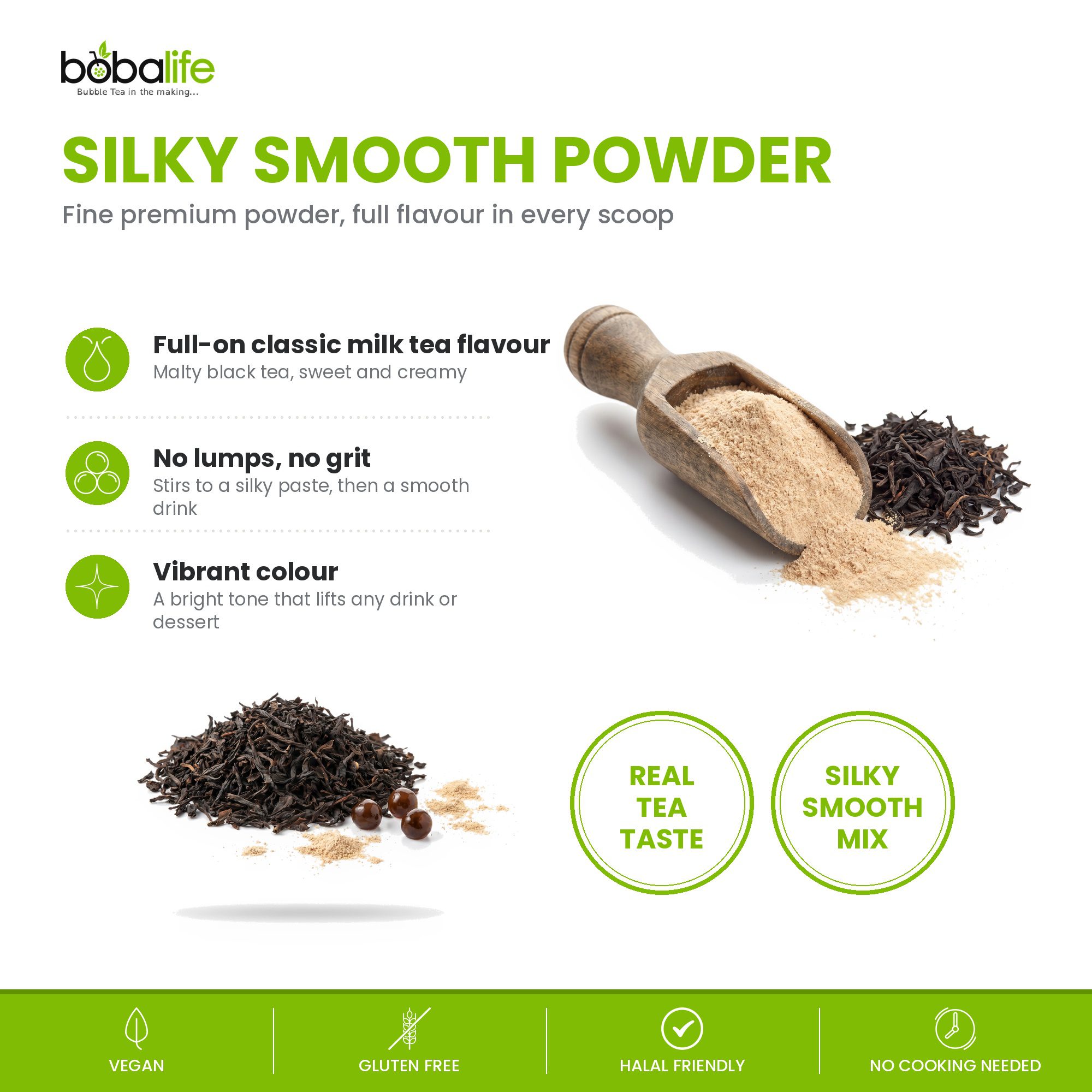 Classic Milk Tea Flavour Powder (1kg bag) - Image 3