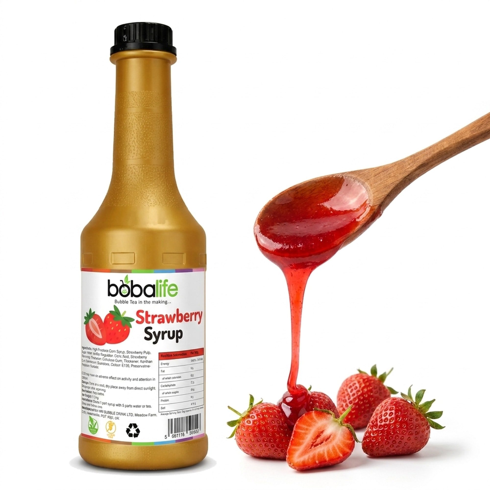 Strawberry Flavoured Syrup (1.2kg bottle)