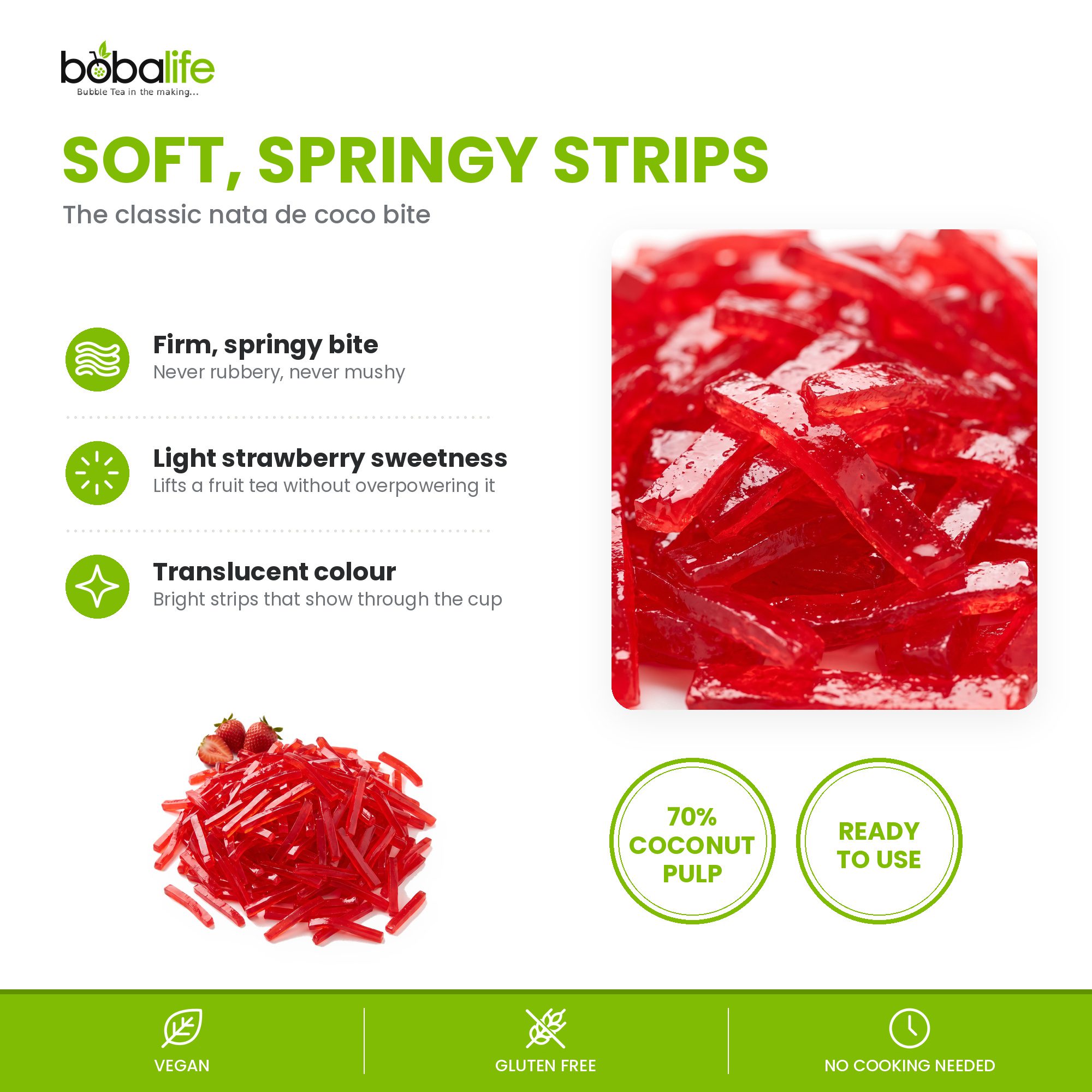 Strawberry Coconut Jelly (3.85kg tub) - Image 3