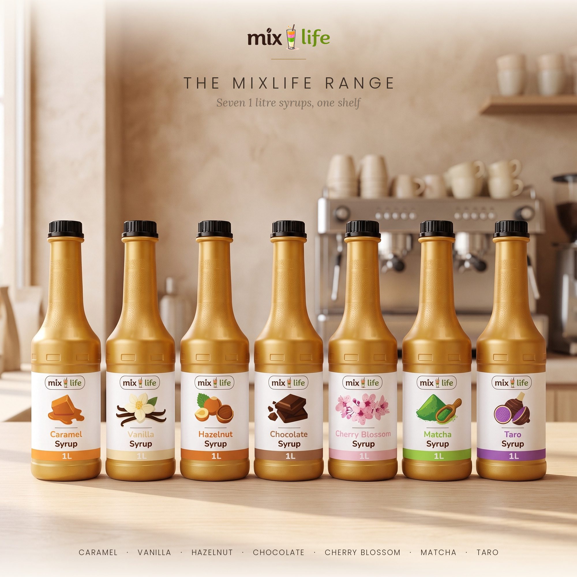 Mixlife Hazelnut Syrup 1 Litre - Image 6