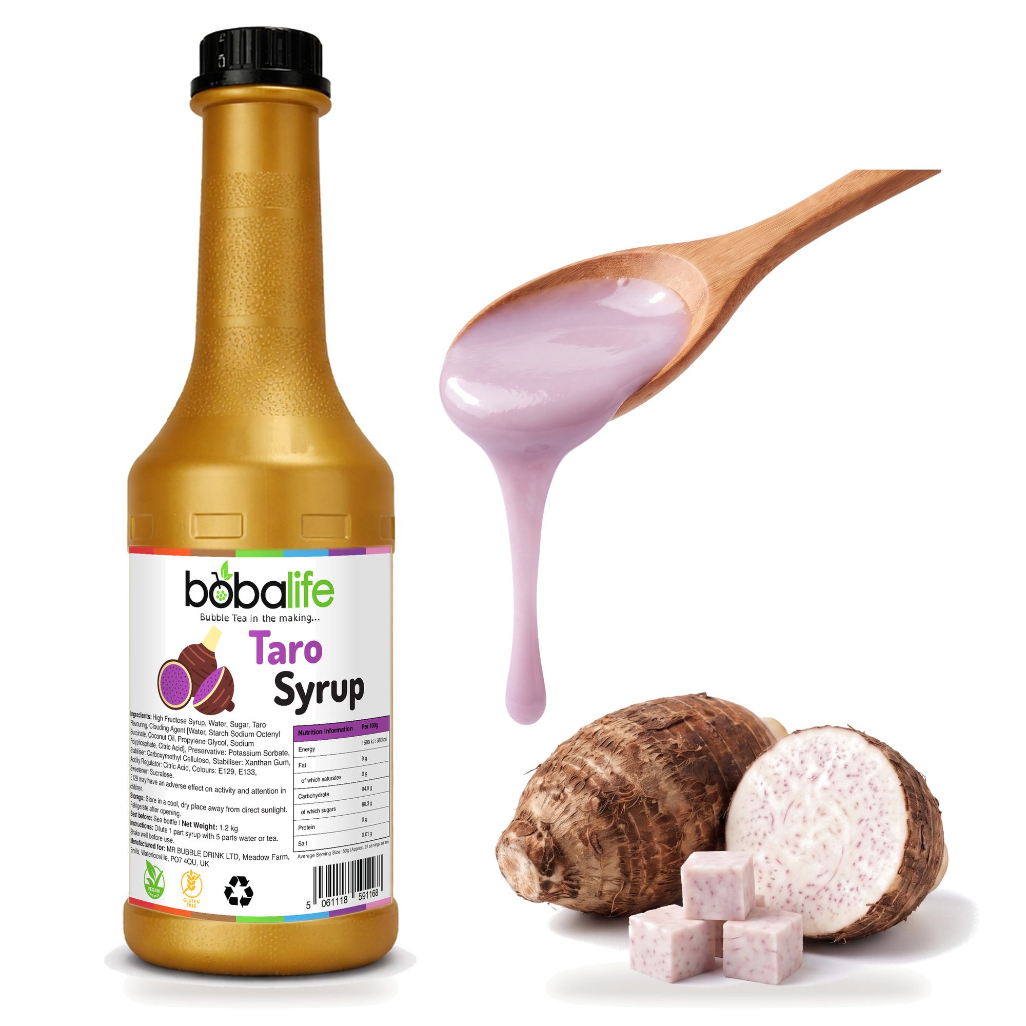 Taro Flavoured Syrup (1.2kg bottle)