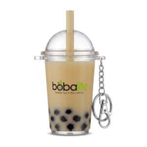 Boba Keyring (Milk Tea Brown)