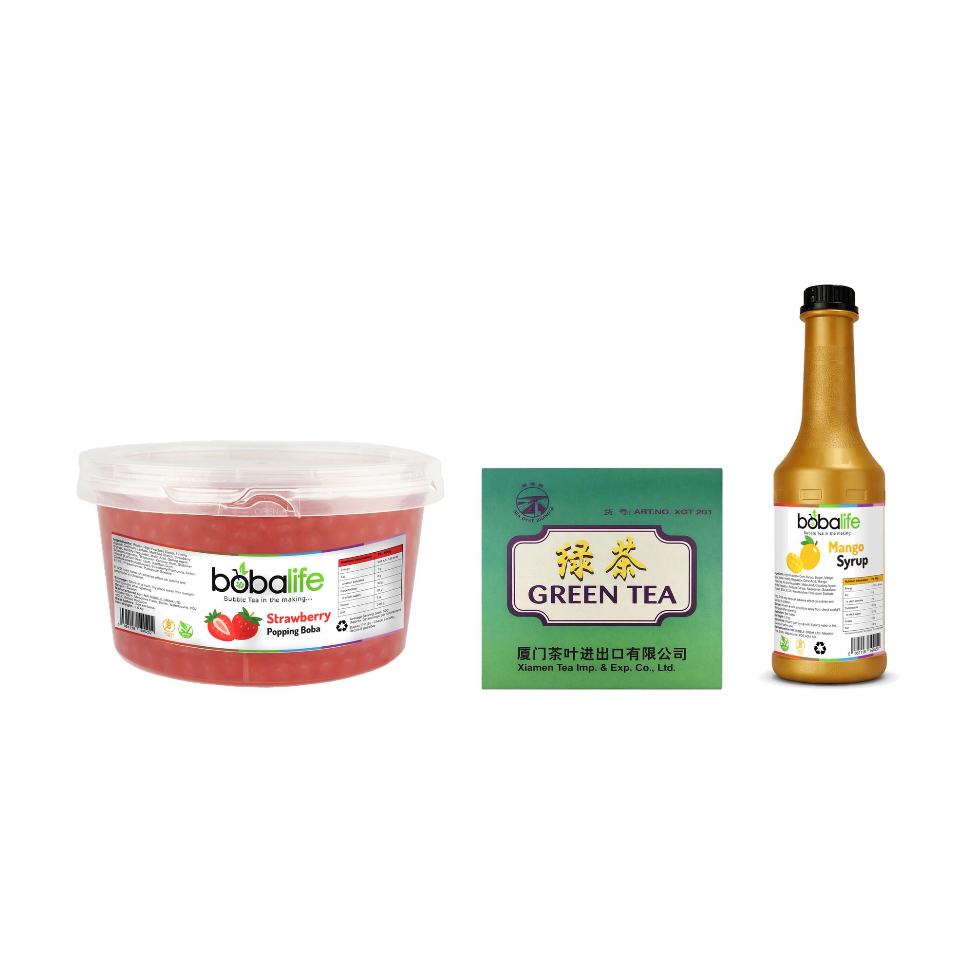 The Fruit Tea Starter Bundle, Strawberry + Mango